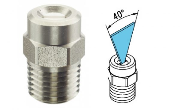Bico Cerãmica 40º - 1-4 NPT M-1