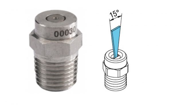 Bico Inox 15º - 1-4 NPT M-1