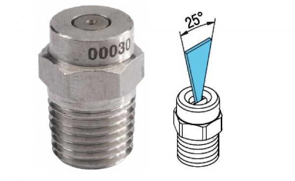 Bico Inox 15º - 1-8 NPT M-1