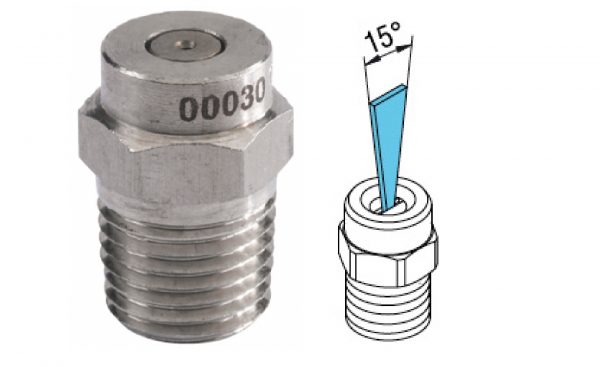 Bico Inox 15º - 1-8 NPT M-1