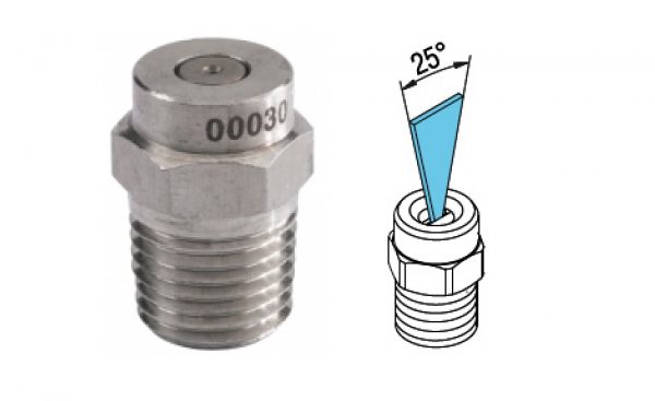Bico Inox 25º - 1-4 NPT M-1