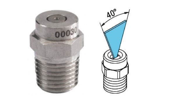 Bico Inox 40º - 1-4 NPT M-1